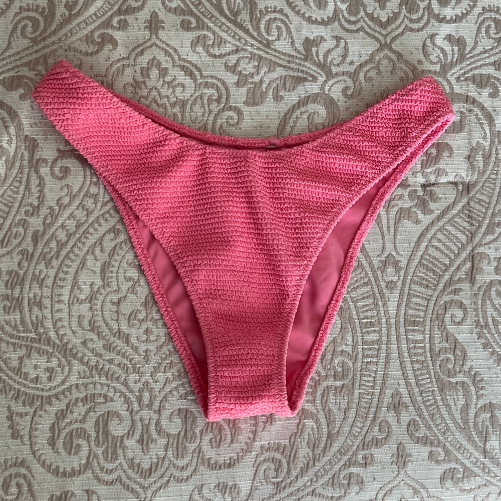Pink Textured Bikini Bottom PacSun